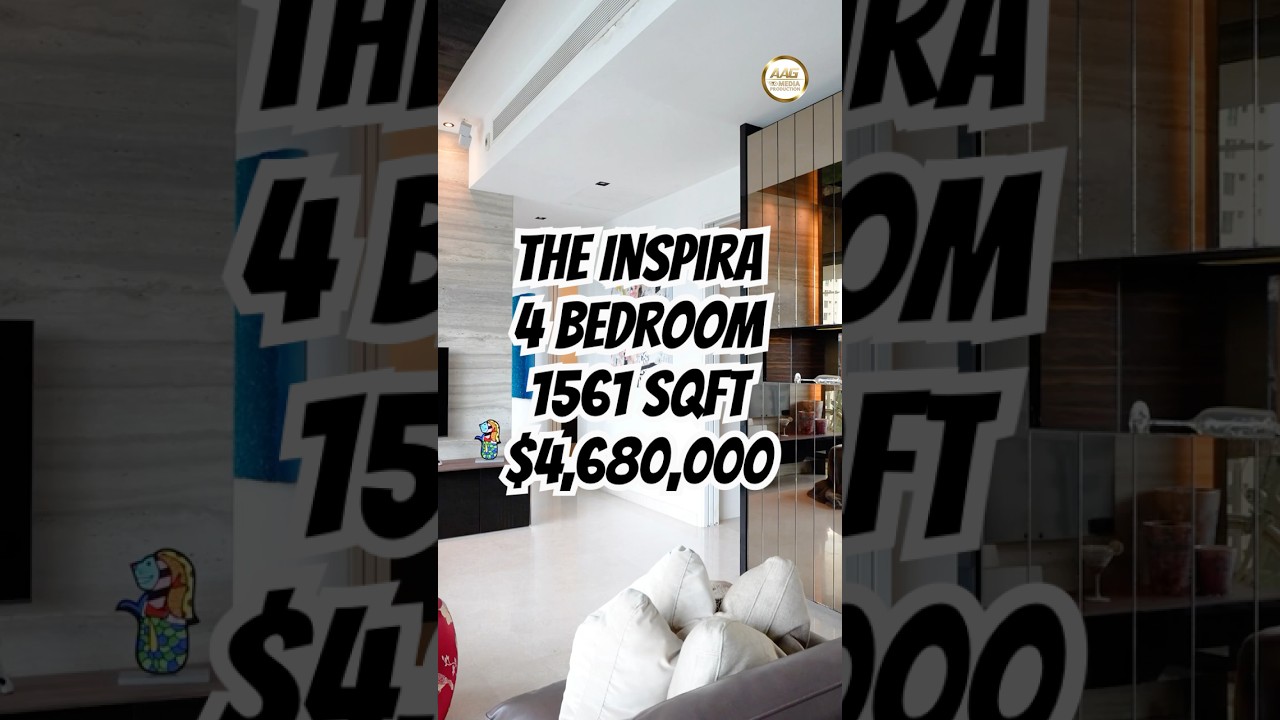Singapore Condo Property Home Tour | The Inspira | 4 Bedroom 1561 Sqft by Delvin Lim