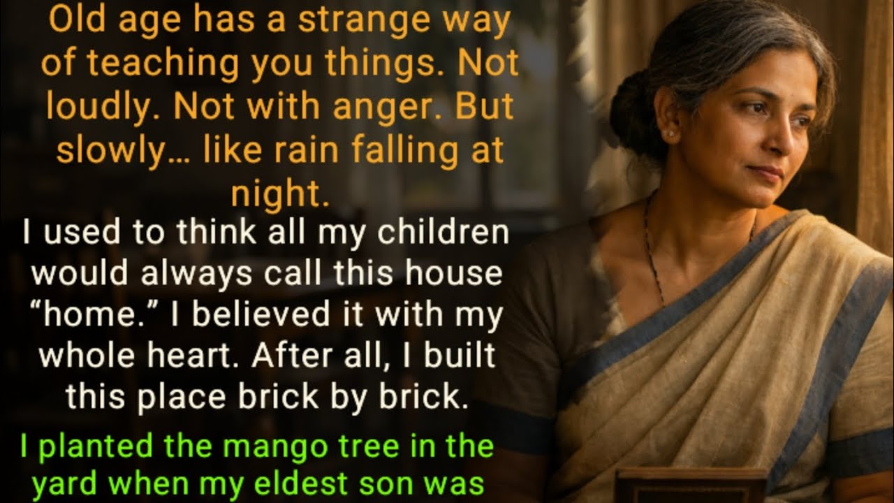 Old Age Taught Me Which Children Still Call It Home Back