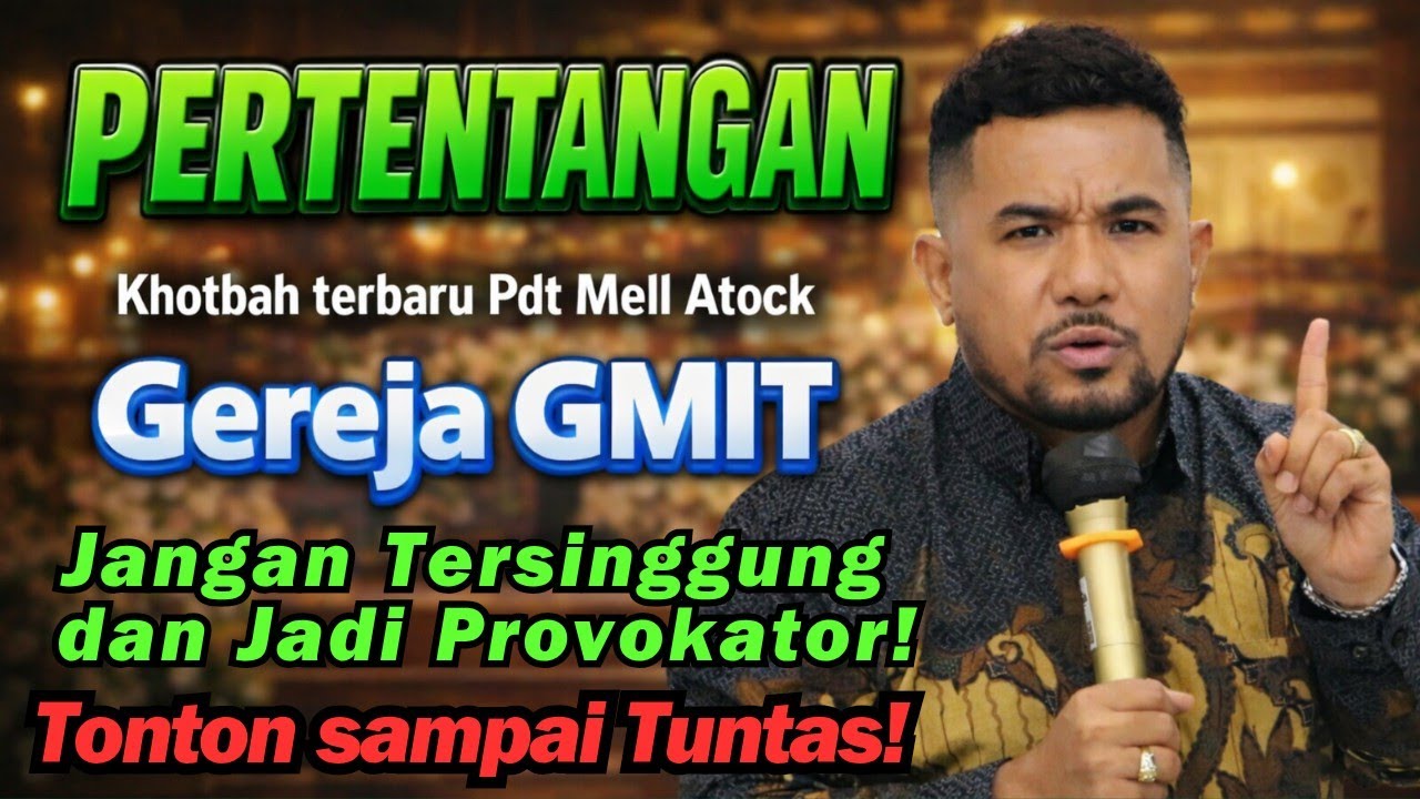 Khotbah Terbaru Pdt Mell Atock di GEREJA GMIT || Jangan Komentar sebelum Tonton sampai Tuntas!