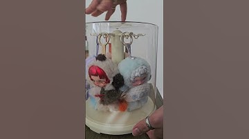 @POP MART Labubu and Skullpanda in display case I bought from Temu. Why it won