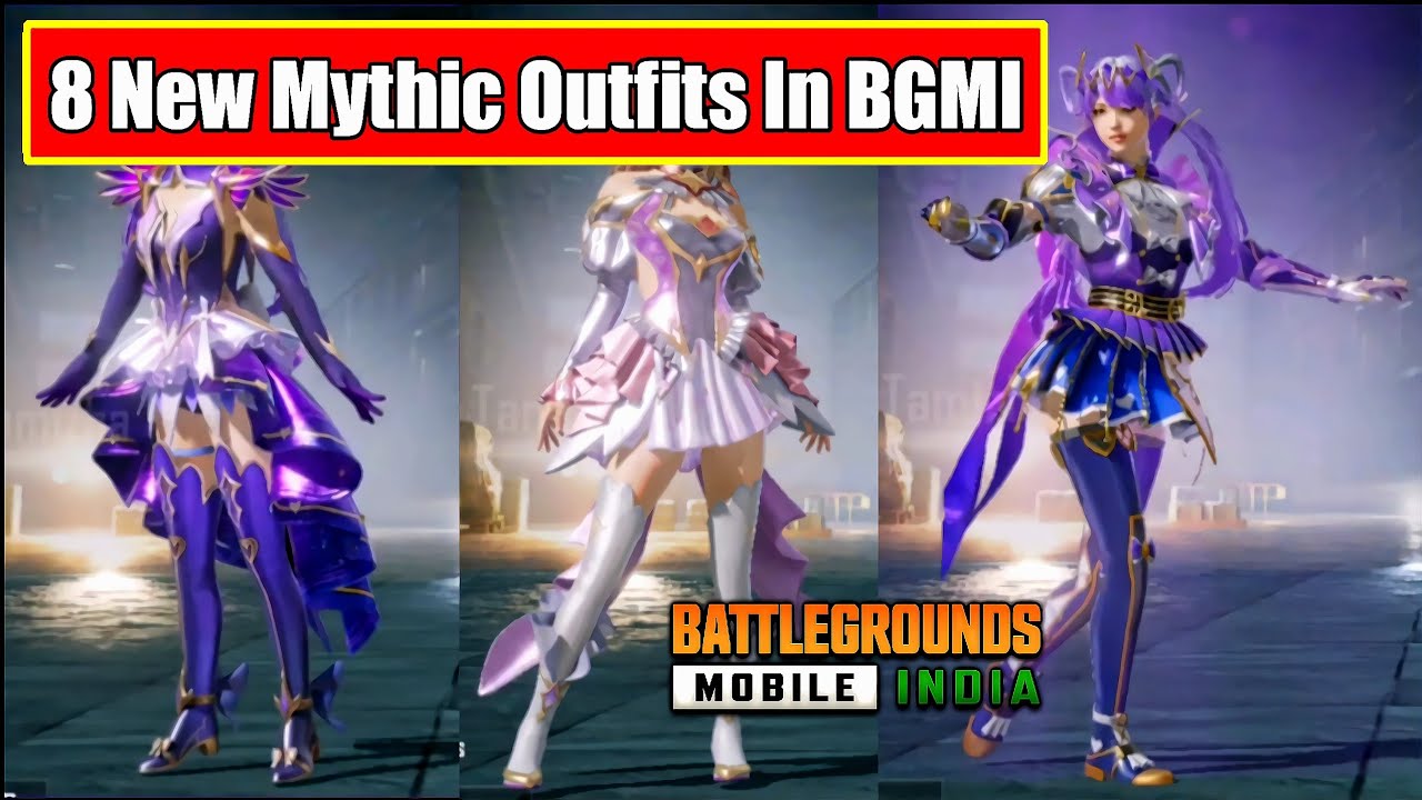 8 New Mythic Outfits Lucky Spin In BGMI