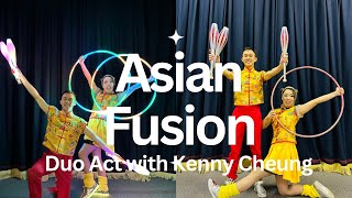 Asian Fusion Circus Duo Act with @kennyjuggling