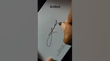 aniket signature style #signatureartist #signoartist