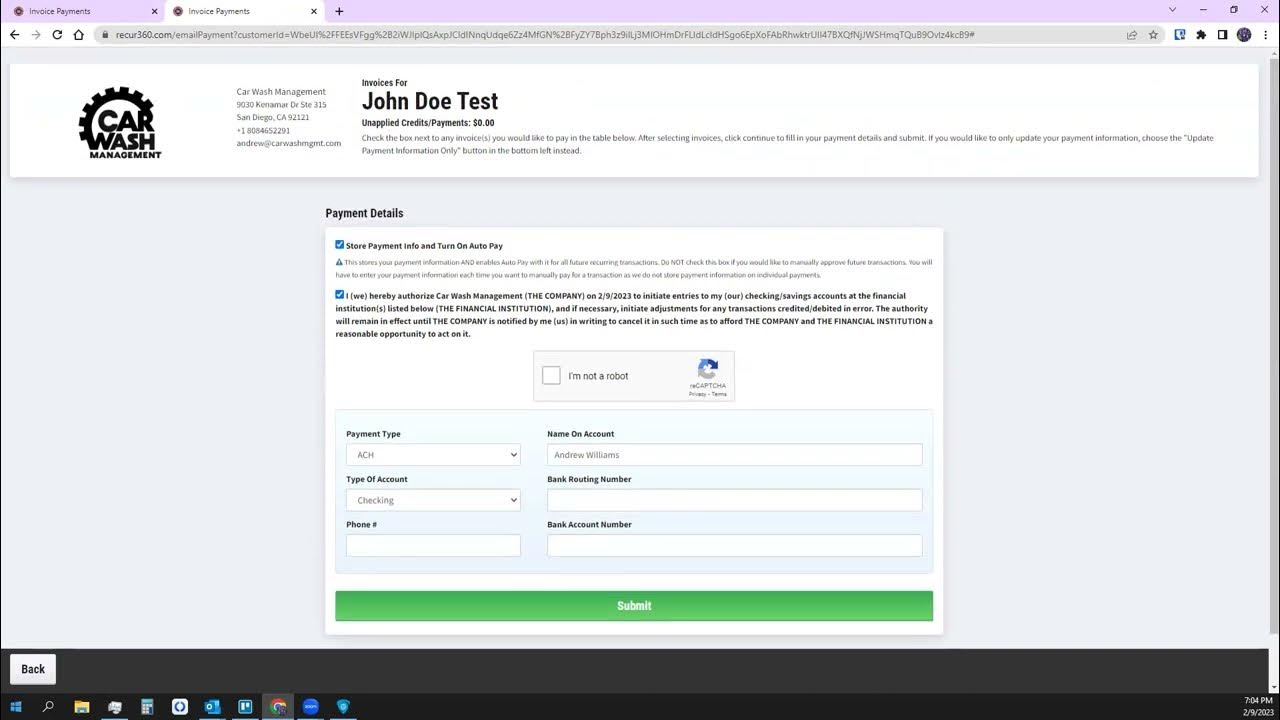 Car Wash Management Invoicing YouTube