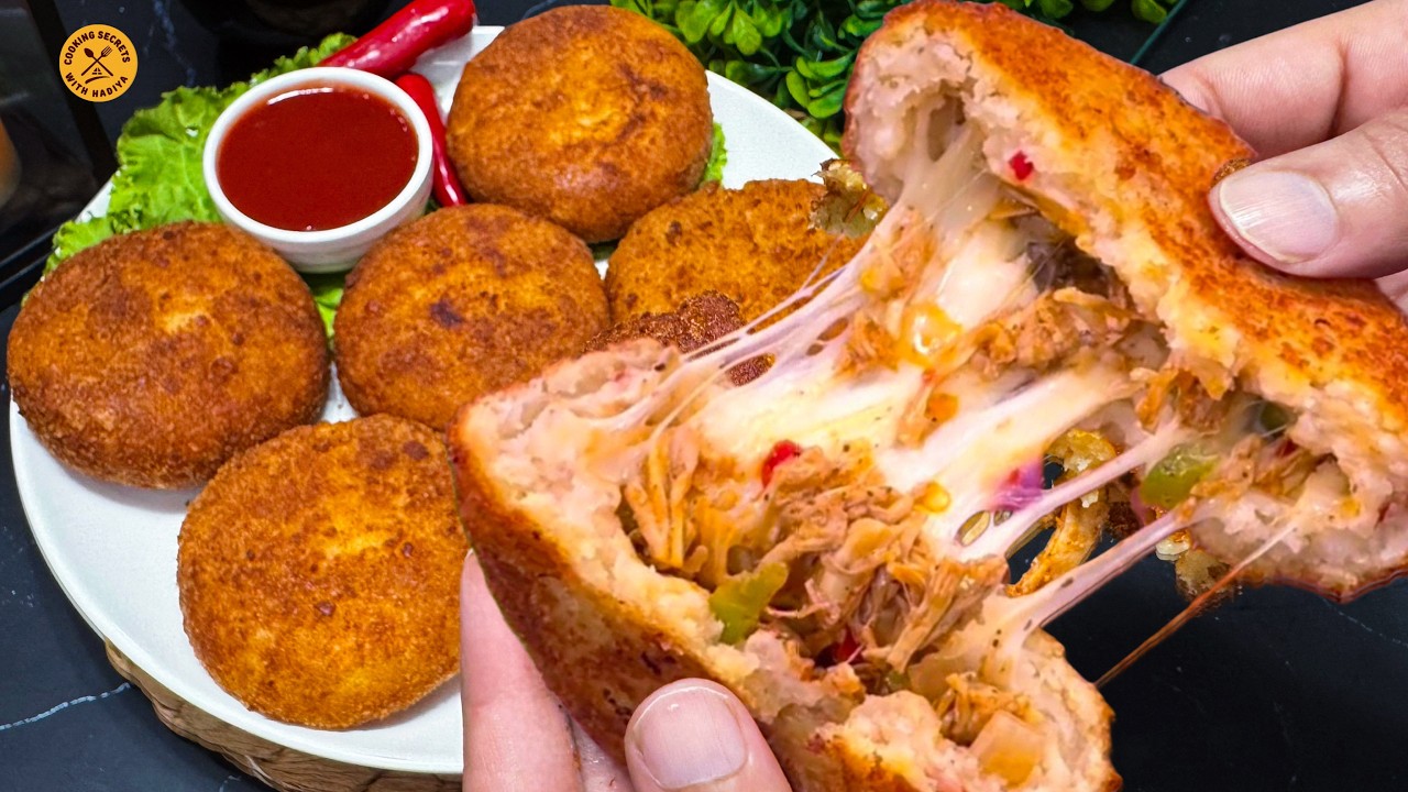 RAMADAN SPECIAL🌙 Pizza Cutlets |Make & Freez Recipe | Potato Chicken Cheese Cutlets