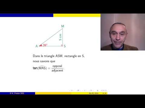 Vidéo: Quelle Est La Tangente D'un Angle