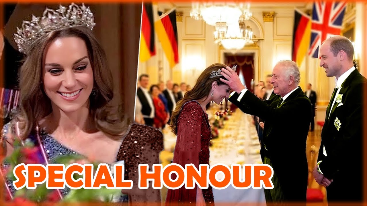 Екатерине впервые в истории королевской семьи была оказана ВЫДАЮЩАЯСЯ честь во время государствен...