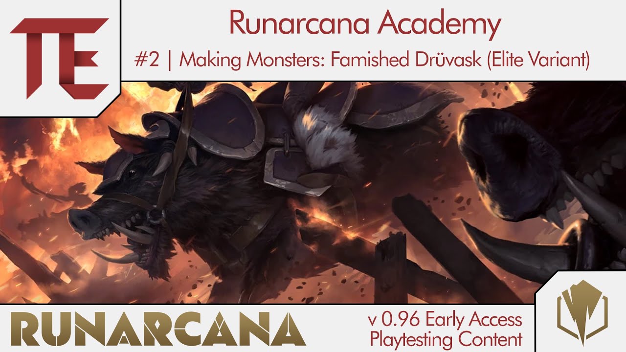 Making Monsters: Famished Drüvask | Runarcana Academy #2
