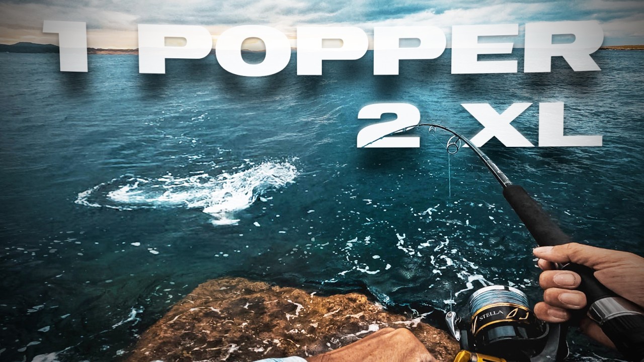 2 Peces XL al MISMO Popper [Spinning PESADO] | Lured Vlog 375