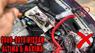 CHECK THIS BEFORE REPLACING AC COMPRESSOR (AC COMPRESSOR TROUBLESHOOTING) | NISSAN MAXIMA & ALTIMA