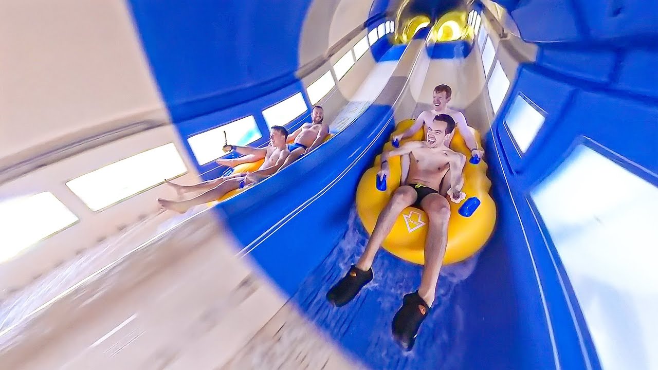 DUELLING WATER COASTER - Banzai - Aqualibi Belgium