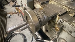How to adjust the cross slide nut on a hypromac, clausing, or colchester 1550 metal lathe