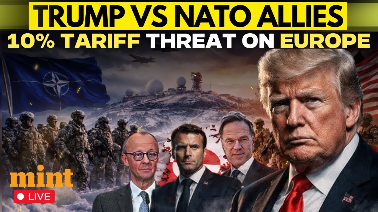 LIVE: Trump says 8 European countries will face 10% tariff for opposing US control of Greenland