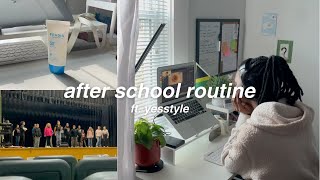 after school routine ⏰ yesstyle haul, editing, theatre