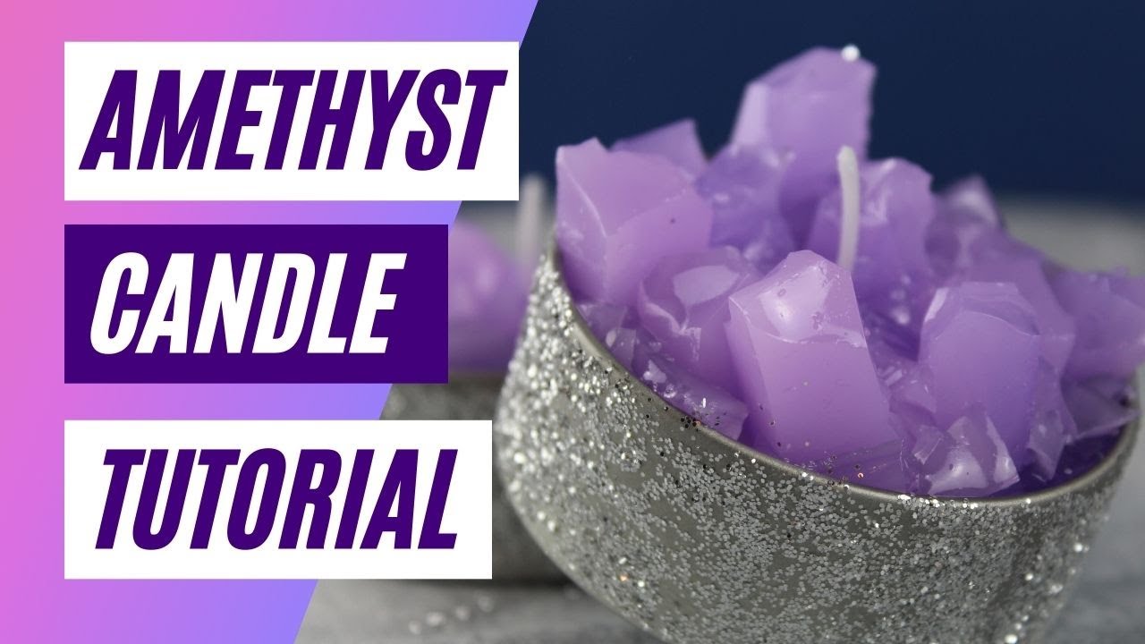 SIMPLE TUTORIAL - How To Make A Crystal Candle! 