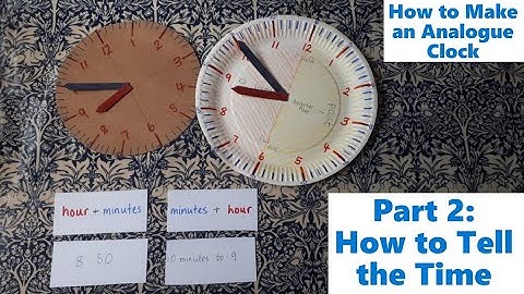 How to Make an Analogue Clock Part 2: Telling the Time