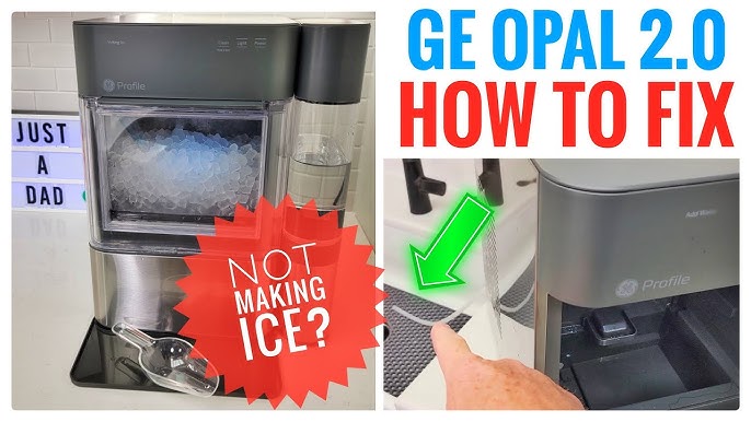 SETUP GE Profile 2.0 Opal Nugget Ice Maker CLEAN WITH BLEACH WATER