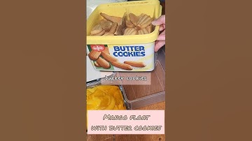 Mango Float with Butter Cookies