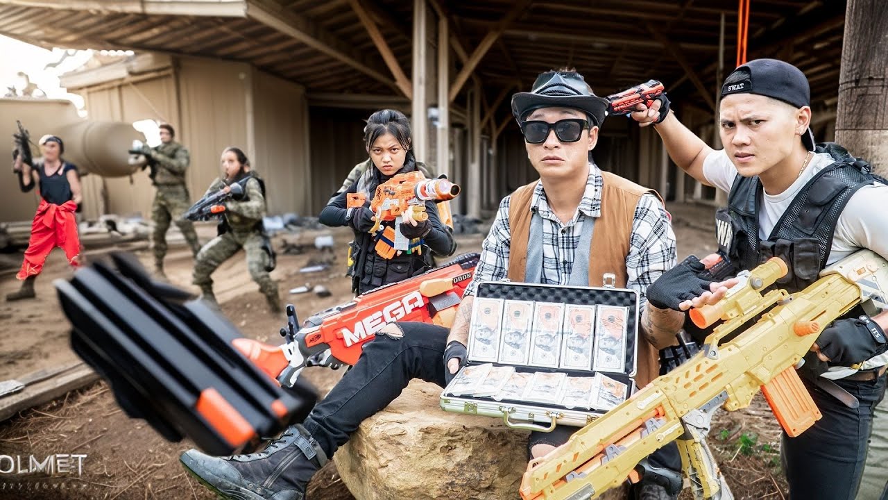 Nerf Guns War :S.W.A.T.'s Epic Nerf Guns Battle IN Boss Fight Begins!
