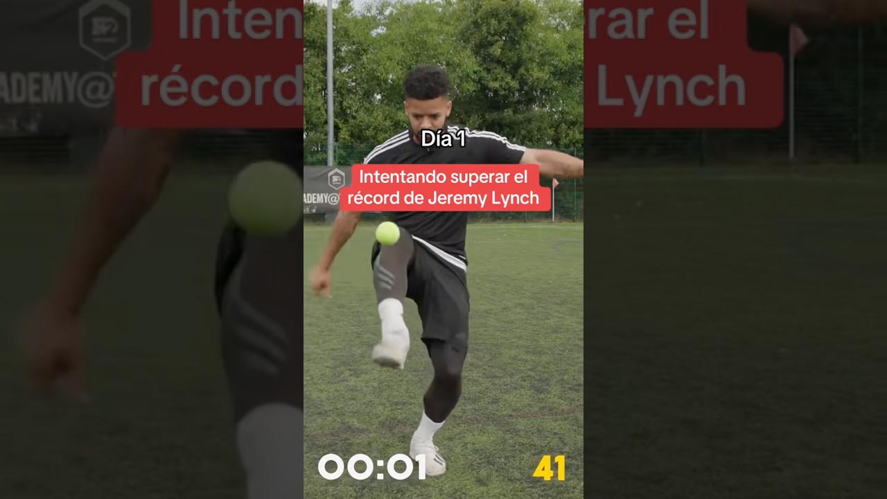 Récord de dominadas con pelota de tenis en 15 seg. 👟🎾 día 1 