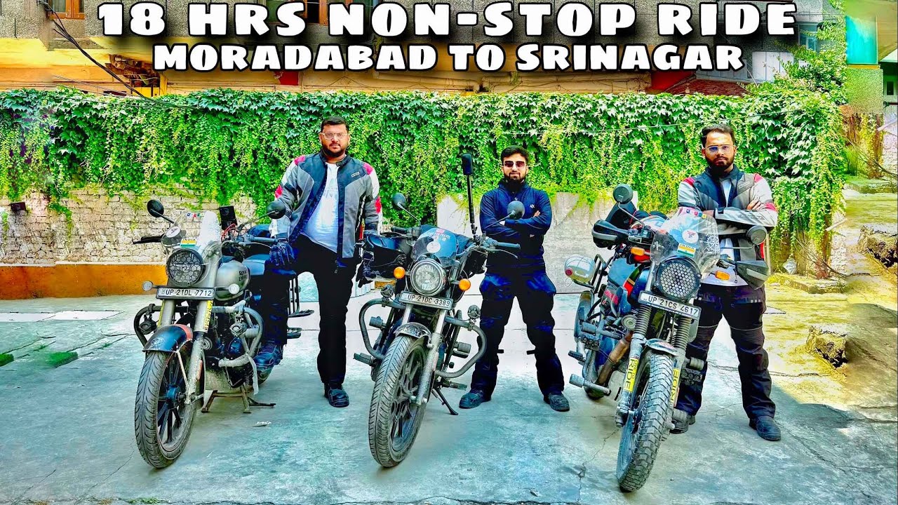NONSTOP 18 Hours Ride  1000km | Moradabad To Kashmir, Srinagar | Ladakh Ride | Time For Travel | TFT