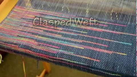 Clasped Weft weaving on a rigid heddle loom