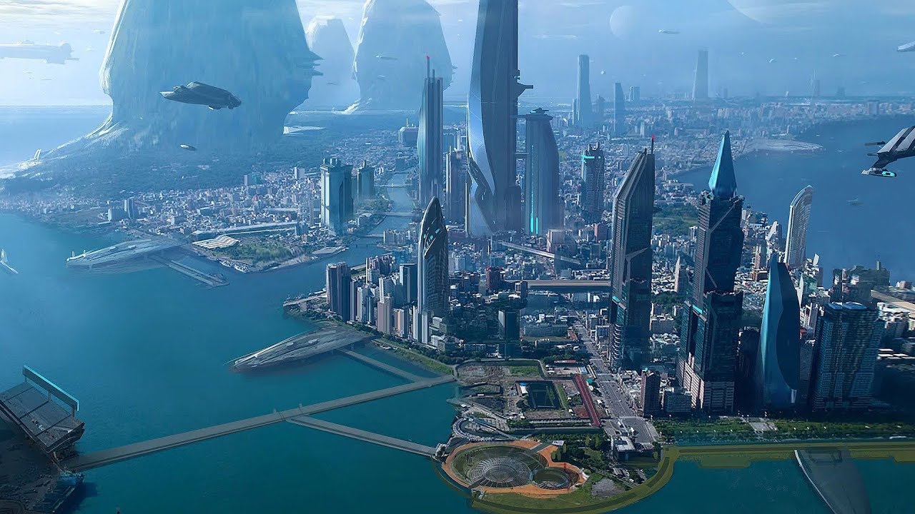 Star Citizen - Beautiful View Outside of Area 18 - Patch 3.9 (Alpha ...