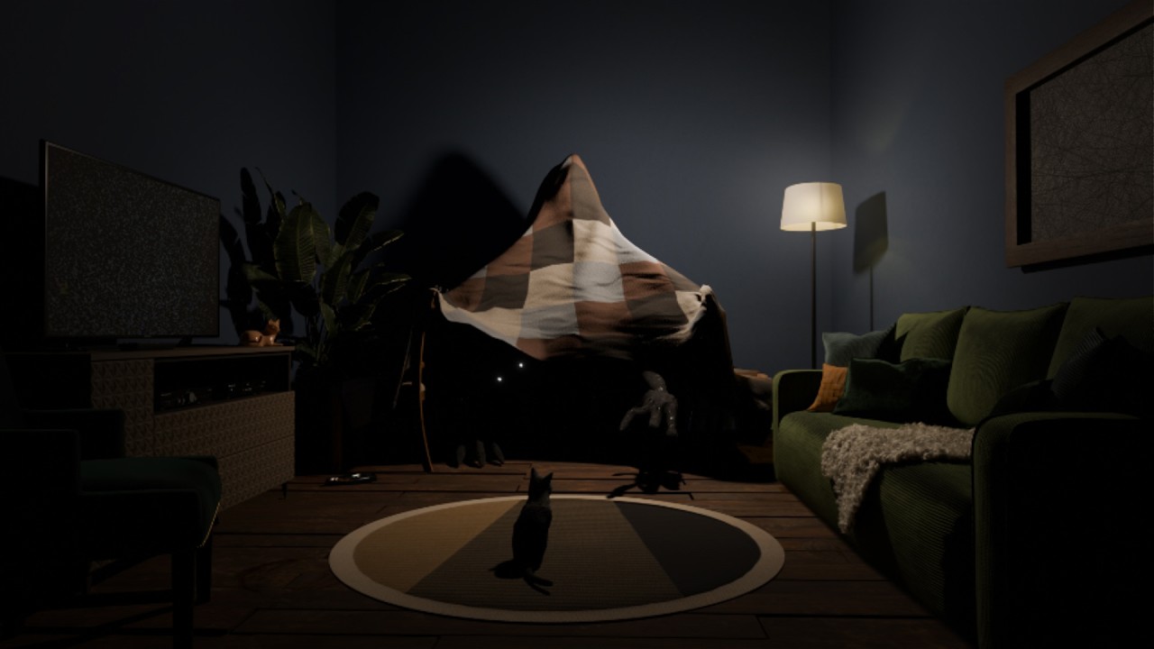 Something's In The Blanket Fort...