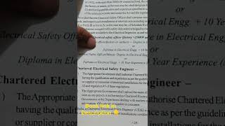 Central electricity authority regulations 2023 Chapter 2 Chartered electrical safety engineer