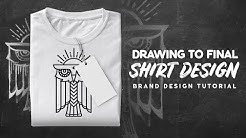 How To Make Vector Shirt Designs From A Drawing 👕