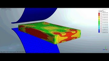 Metal block rolling FEA analysis with midas NFX (Nonlinear Explicit)