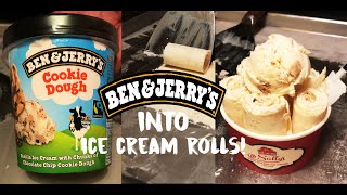  Ben & Jerry's Into Ice Cream Rolls ! - Oddly Satisfying - ASMR - Sally's Hand Rolled Ice Cream.