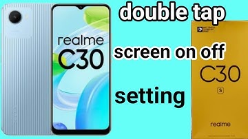 Double tap screen on off kaise kare realme c30 mobile me | realme c30 double tap screen on