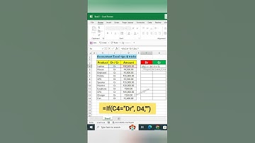 Excel me Debit or Credit AMT Separate #focusinguide #exceltips #tutorial #shorts
