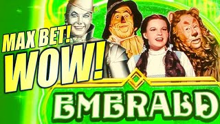 ★BIG WIN!★ EMERALD FEATURE ON MAX BET! 😍 FOLLOW THE YELLOW BRICK ROAD (WIZARD OF OZ) Slot Machine screenshot 4