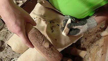 Flintbladecore preparation with indirect techniques