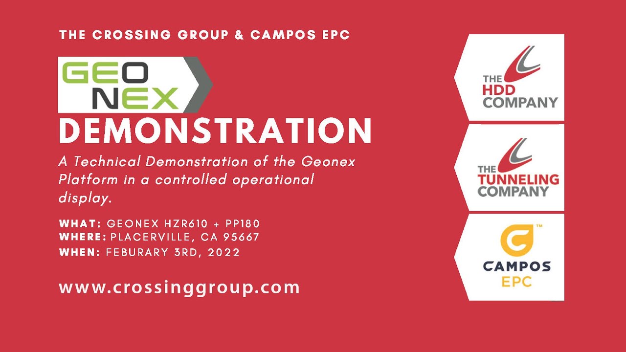 GeoNex Demonstration by The Tunneling Company