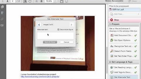 Accessible PDFs Acrobat 11