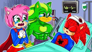 What Happened Sonic Spider-Man ? Sonic Spider - Man, Please Wake Up - Sonic The Hedgehog 3 Animation