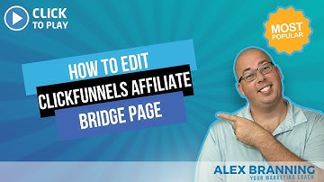 ClickFunnels Affiliate Bridge Page - Demonstration of How to Edit