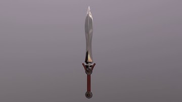 sword modeling in 3d max and marmoset