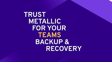 Trust Metallic for your Office 365 Backup & Recovery