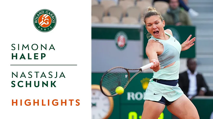 Simona Halep vs Nastasja Schunk - Round 1 Highligh...