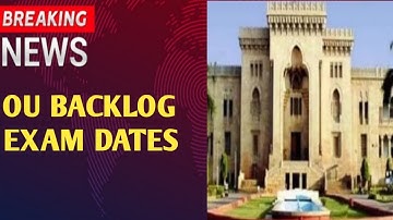 👍OU BACKLOG EXAM DATES 2022|OU DEGREE LATEST UPDATES|OU DEGREE NEWS|OU BACKLOG EXAMS TIME TABLE 2022