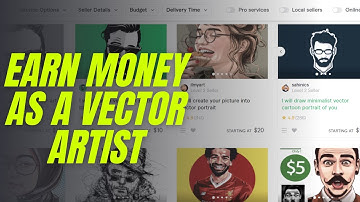 Earn money as a vector artist on fiverr | Online earning