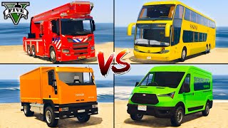 Iveco Euro Truck vs Scania P360 vs Vapid Speedo vs Marcopolo Bus - GTA 5 Which Car is best?
