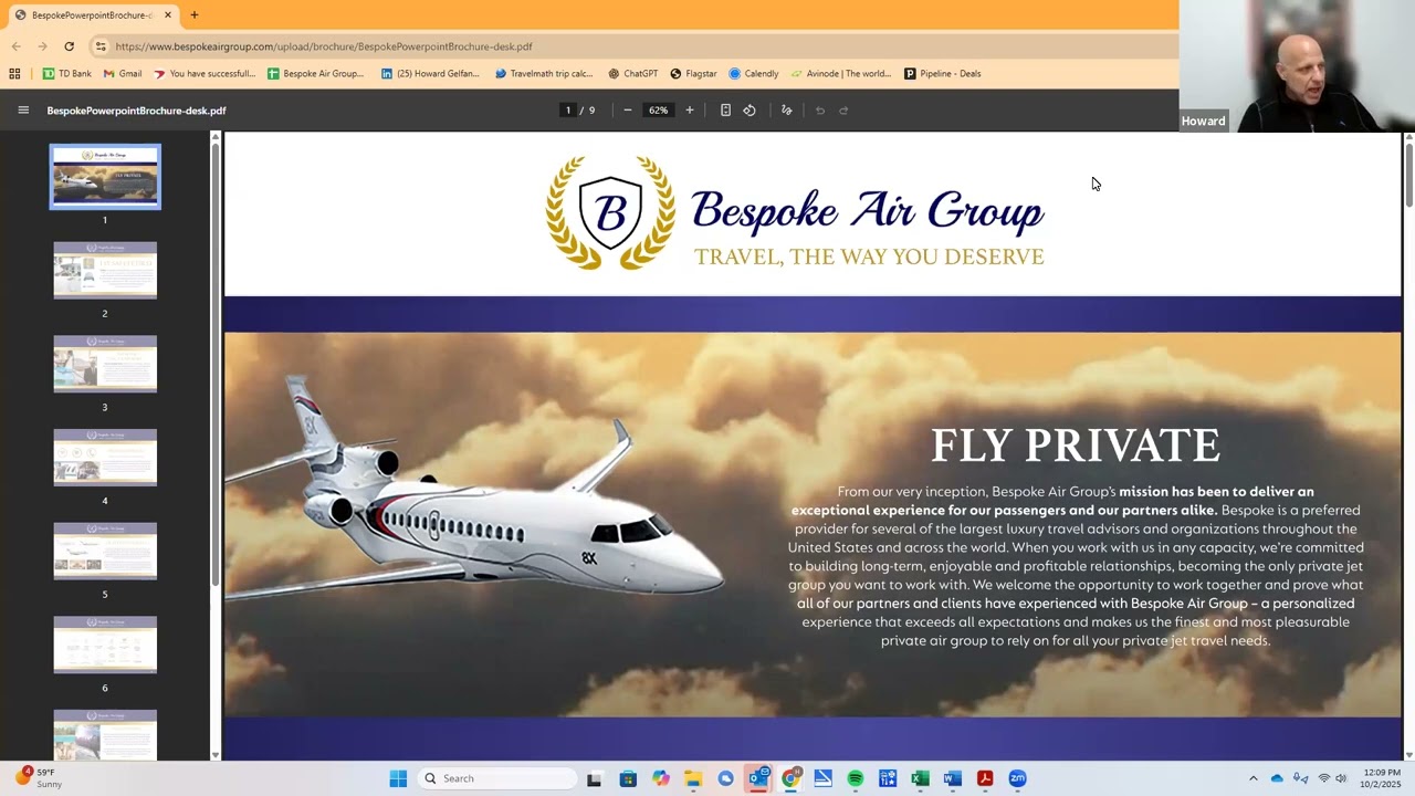 Bespoke Air Group Webinar  October 3