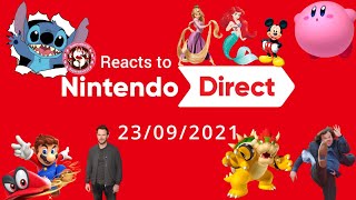 Stitch Fanboy freaks out over the September 2021 Nintendo Direct. | Nintendo Direct Best Reactions
