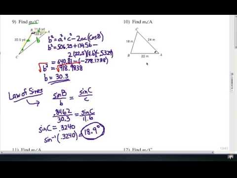 Non-right Triangles: Law of Cosines