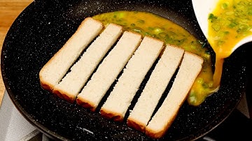 With 1 Slice of Bread and 1 Egg! Simple and Delicious Breakfast You